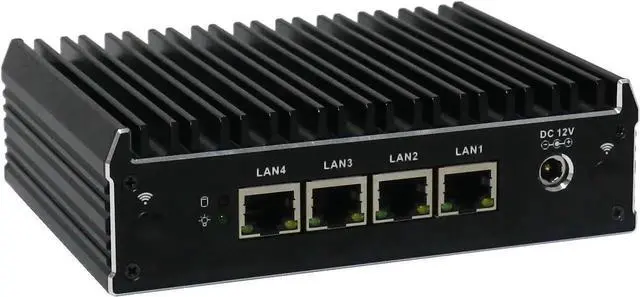 Alt view image 5 of 7 - WUSU Micro Firewall Appliance, Mini PC, OPNsense, VPN, Router PC, J3160, C3, 2 x HDMI, COM, 4 x Gigabit Lan, 2 x USB3.0, 4G RAM, 128G SSD