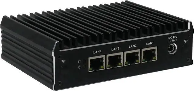 Alt view image 3 of 7 - WUSU Micro Firewall Appliance, Mini PC, OPNsense, VPN, Router PC, J3160, C3, 2 x HDMI, COM, 4 x Gigabit Lan, 2 x USB3.0, 4G RAM, 128G SSD