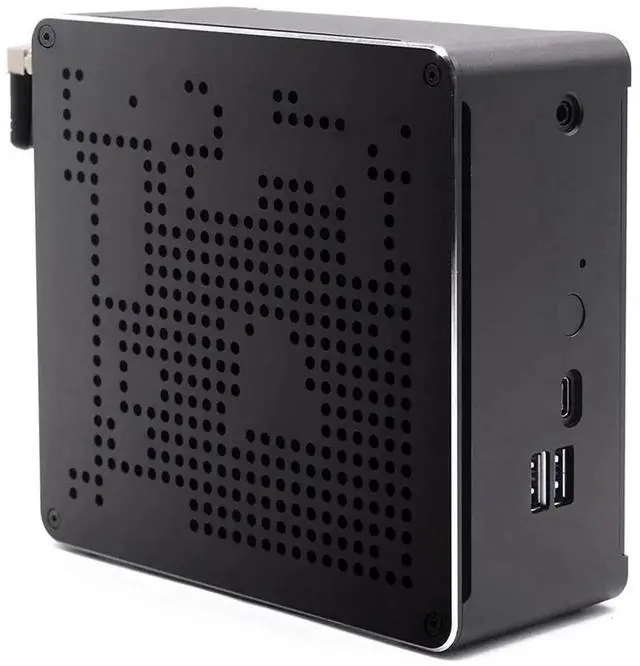 Alt view image 4 of 7 - 4K Mini PC, HTPC, Desktop Computer, Small Server, Windows 11 or Linux Ubuntu, Intel XEON E-2176M, B18, DP, HDMI, Type-C, 2 x LAN, 8GB RAM 128GB SSD