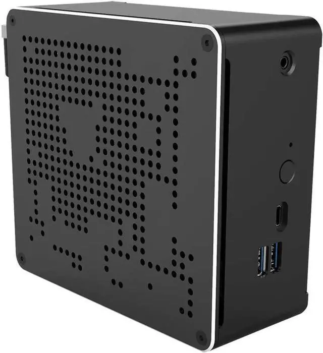 Alt view image 6 of 7 - 4K Mini PC, HTPC, Desktop Computer, Small Server, Windows 11 or Linux Ubuntu, Intel XEON E-2176M, B18, DP, HDMI, Type-C, 2 x LAN, 8GB RAM 128GB SSD