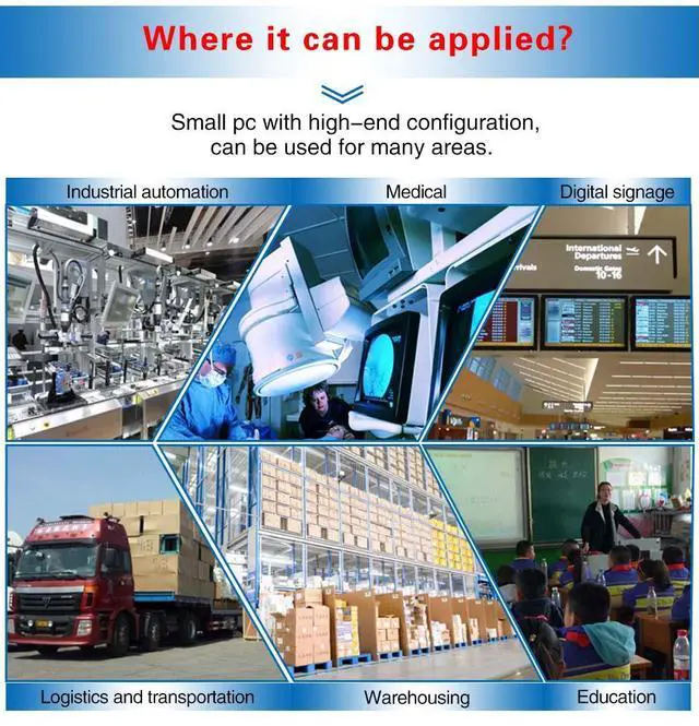 Alt view image 5 of 7 - Fanless Industrial PC Rugged Computer IPC Mini PC Windows 10 Pro/ Linux with Intel Quad Core J1900 6 COM 2 LAN 3G 4G WiFi Support SIM Slot 8G RAM 128G SSD