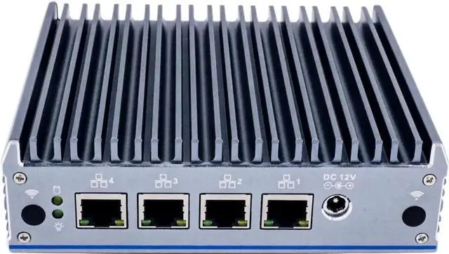 Main image of Micro Firewall Appliance, Mini PC, OPNsense, VPN, Router PC, Intel J4125, C5, AES-NI, DP, HDMI, COM, SIM Slot, 4 x Intel I211 I210, 8G RAM, 128G SSD