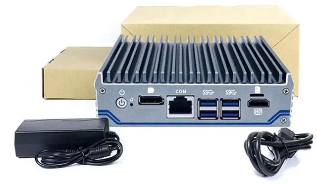 Alt view image 4 of 6 - Micro Firewall Appliance, Mini PC, OPNsense, VPN, Router PC, Intel J4125, C5, AES-NI, DP, HDMI, COM, SIM Slot, 4 x Intel I211 I210, 8G RAM, 128G SSD