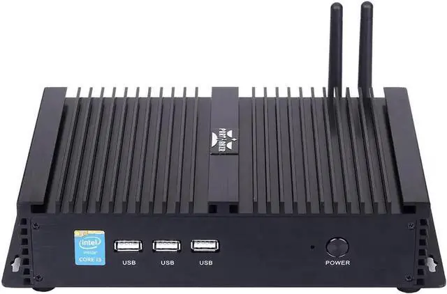 Alt view image 2 of 5 - Fanless Industrial Computer, Mini PC, IPC, Windows 11, Intel Core I5 1135G7, VGA, HDMI, LAN, 2 x COM RS232, 3 x USB2.0, 4 x USB3.0, Support WOL, 8G RAM, 128G SSD