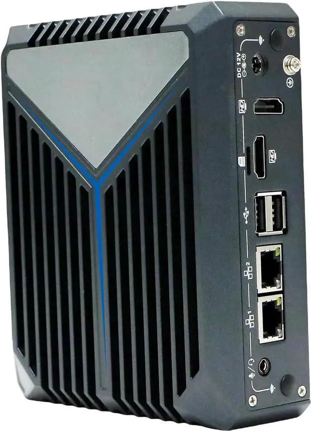 Alt view image 7 of 7 - Fanless Mini PC, Desktop Computer, HTPC, Win 11 or Linux Ubuntu, N100, C11, TPM, 2 x COM, 2 x LAN, SIM Slot, 2 x HD, Vesa Mount, 8G RAM, 128G SSD