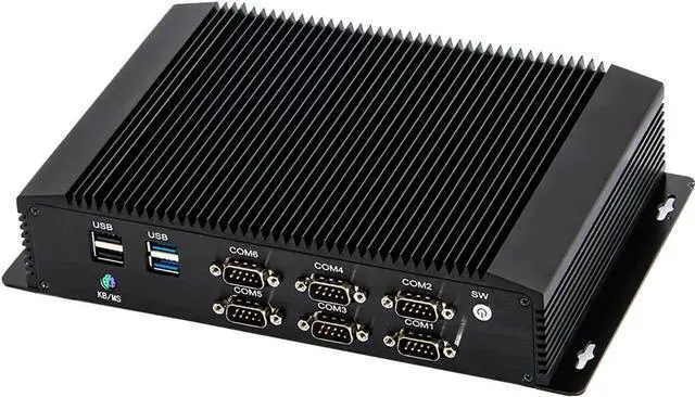 Alt view image 2 of 5 - Industrial PC, Fanless Mini PC, IPC, Windows 11 or Linux Ubuntu, 4G, WOL, Watchdog Supported, I7 7510U 7560U, I27, 2 x LAN, GPIO, 6 x COM RS232 422 485, 8G RAM, 128G SSD