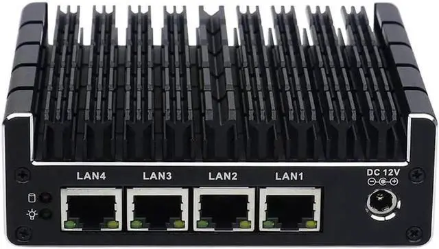 Main image of Fanless Soft Router 4 Ports, Micro Appliance/Mini PC - Intel J3160 Quad Core, AES-NI, 2GB RAM, 32GB mSATA SSD