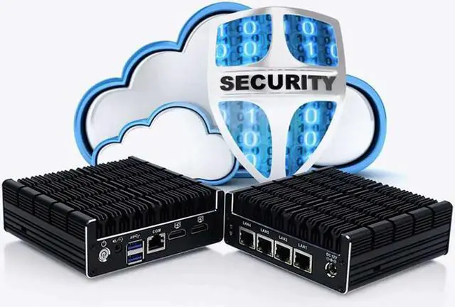 Alt view image 2 of 6 - Fanless Soft Router 4 Ports, Micro Appliance/Mini PC - Intel J3160 Quad Core, AES-NI, 2GB RAM, 32GB mSATA SSD