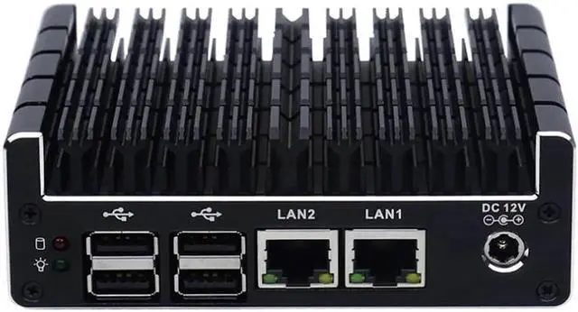 Alt view image 3 of 5 - Mini PC Support AES-NI,Firewall, PFsense,Intel Celeron J3060 with 2*LAN/1*COM/2*HDMI/2*USB3.0/4*USB3.0/win 7 Linux mini pc(4GB Ram 128GB SSD)