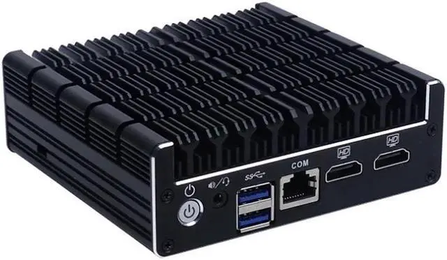 Alt view image 2 of 5 - Mini PC Support AES-NI,Firewall, PFsense,Intel Celeron J3060 with 2*LAN/1*COM/2*HDMI/2*USB3.0/4*USB3.0/win 7 Linux mini pc(8GB Ram 128GB SSD)