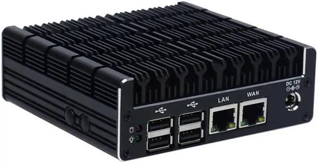 Alt view image 5 of 5 - Mini PC Support AES-NI,Firewall, PFsense,Intel Celeron J3060 with 2*LAN/1*COM/2*HDMI/2*USB3.0/4*USB3.0/win 7 Linux mini pc(8GB Ram 128GB SSD)