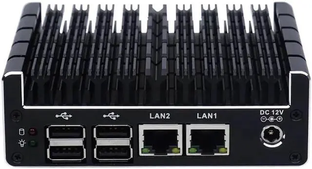 Alt view image 3 of 5 - Mini PC Support AES-NI,Firewall, PFsense,Intel Celeron J3060 with 2*LAN/1*COM/2*HDMI/2*USB3.0/4*USB3.0/win 7 Linux mini pc(8GB Ram 128GB SSD)