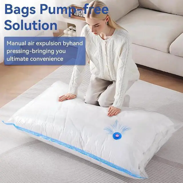 Alt view image 5 of 7 - Vacuum Seal Bags for Clothing, Vacuum Storage Bags with Rechargeable Air Pump, Vacuum Seal Bags for Clothing Travel, Space Saver Vacuum Storage Bags, 12 Pack