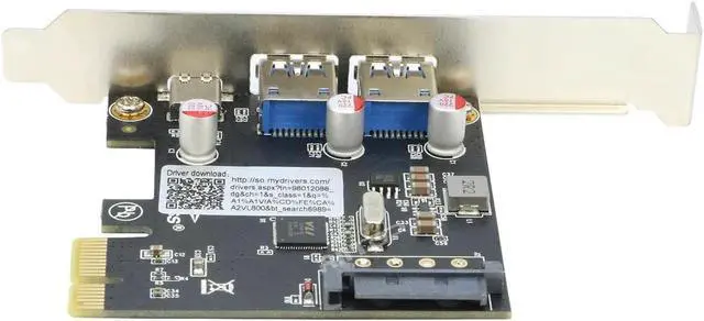 Alt view image 4 of 7 - PCIE to USB 3.0 Expansion Card, 2 USB Type-A and 1 USB Type-C Ports,PCIe to USB C Adapter Card with Low Profile Bracket, for Windows 10/11