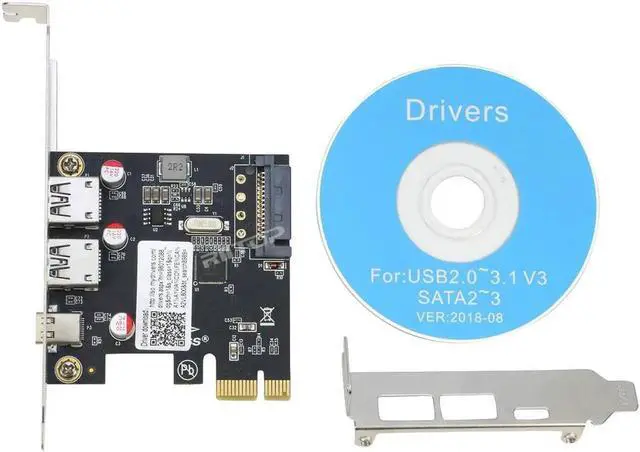 Alt view image 5 of 7 - PCIE to USB 3.0 Expansion Card, 2 USB Type-A and 1 USB Type-C Ports,PCIe to USB C Adapter Card with Low Profile Bracket, for Windows 10/11