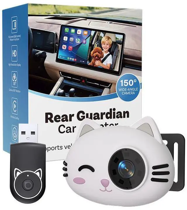 Main image of Wireless Carplay Portable Wireless Car Adapter Carplay Adapter Car Backup Camera Rear Seat Baby Newegg Product Title Translation CA520M2