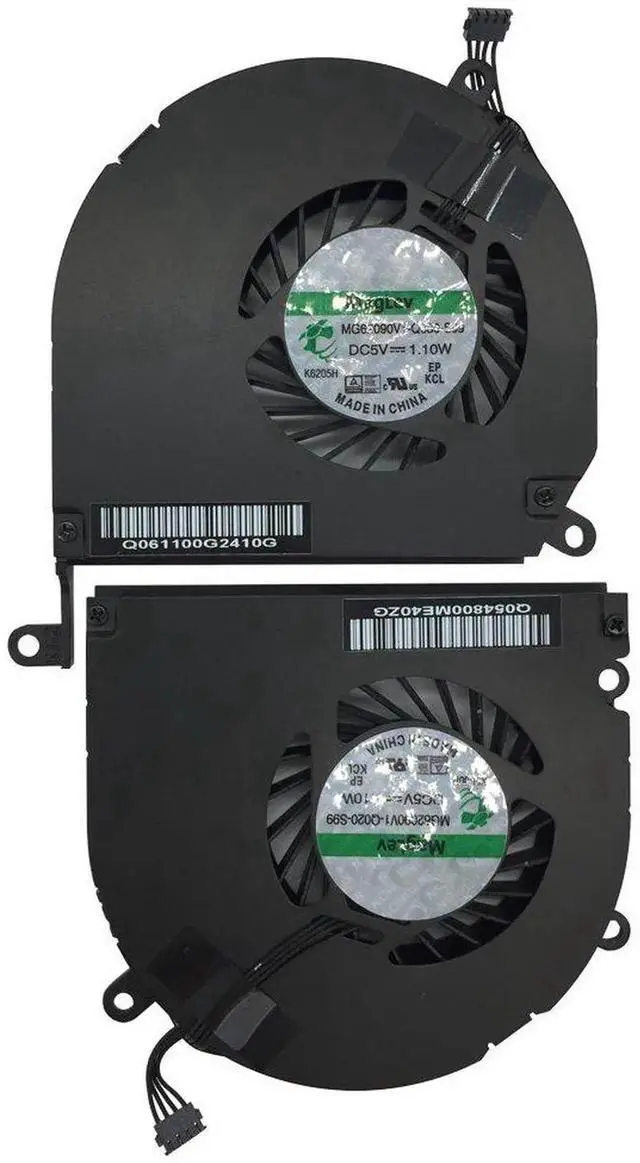 Main image of Left and Right Side CPU Cooling Fan Assembly for Apple MacBook Pro 15" A1286 (2008, 2009, 2010, 2011, 2012)
