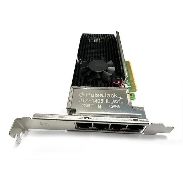 Alt view image 6 of 7 - PCIe x8 10 Gigabit Quad-Lane Ethernet Server Network Card with RJ45 10 Gigabit Connector XL710