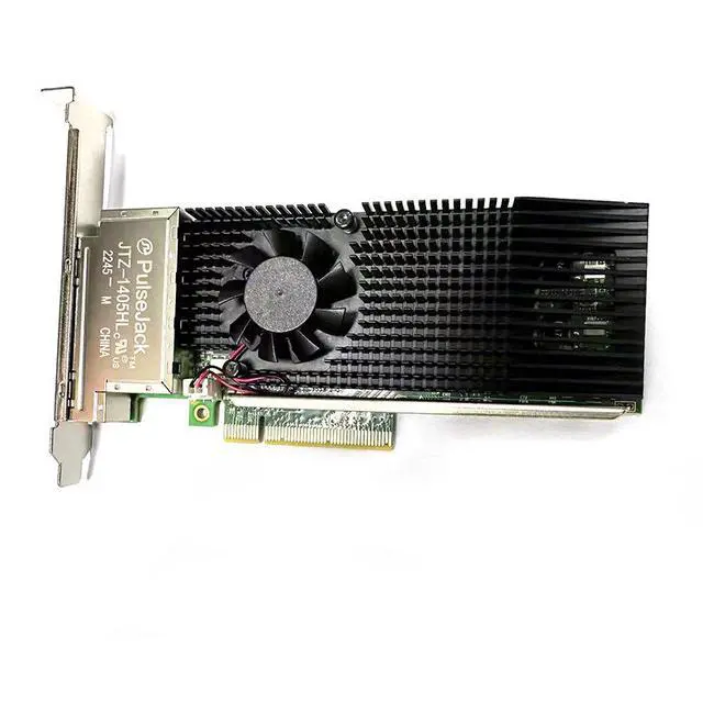 Alt view image 2 of 7 - PCIe x8 10 Gigabit Quad-Lane Ethernet Server Network Card with RJ45 10 Gigabit Connector XL710