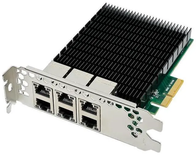 Main image of PCIe x4 six-port industrial camera vision network card I350AM4 vision acquisition card supports iSCSI PXE