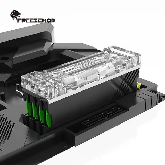 Alt view image 3 of 7 - MEO-PM0A Memory Water Block PC Liquid Cooling RAM Block, Supports Up to 4 Memory Modules