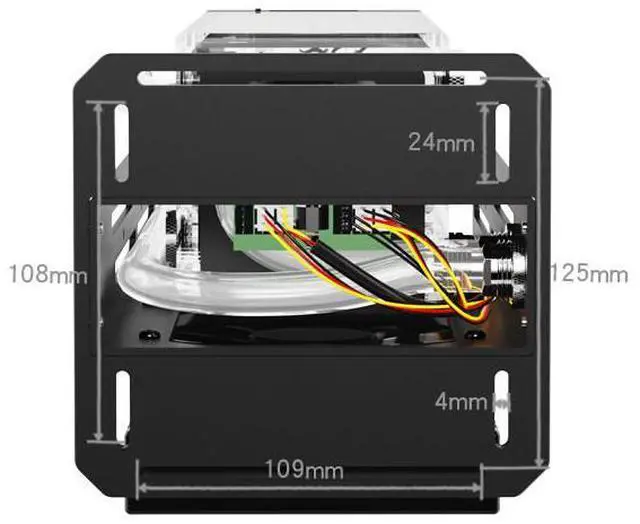 Alt view image 2 of 4 - SLMZ-LS-360S Industrial All-in-One Water Cooling Module Integrated Pump and Reservoir, 12-24V DC 24V