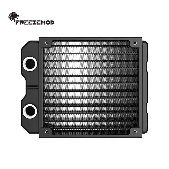 Alt view image 2 of 7 - SR-120SL Dual-Layer Aluminum Water Cooling Radiator 45mm Thick Independent Double-Stack PC Liquid Cooling Heat Exchanger for DIY Computer Water Cooling System