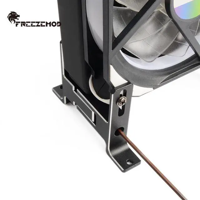 Alt view image 5 of 5 - PJ-LSZJ Universal All-Aluminum Desktop Radiator Bracket, CNC Machined Water Cooling Mount for PC Builds