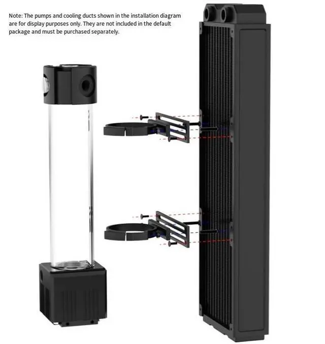 Alt view image 3 of 6 - Integrated pump expansion water tank PJ-PM6SX with metal cover, outer diameter fitted with a one-way plug. white-285mm