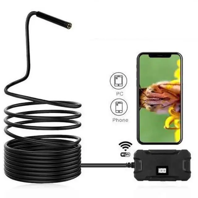 Alt view image 2 of 5 - Endoscope Camera HD1080p WiFi Borescope Inspection Camera Waterproof IP67 Flexible Snake Camera Y13 5.5mm