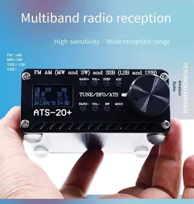 Alt view image 5 of 5 - ATS-20 + Si4732 Full Band Radio Receiver for FM, AM, MW, SW, and SSB (LSB and USB)