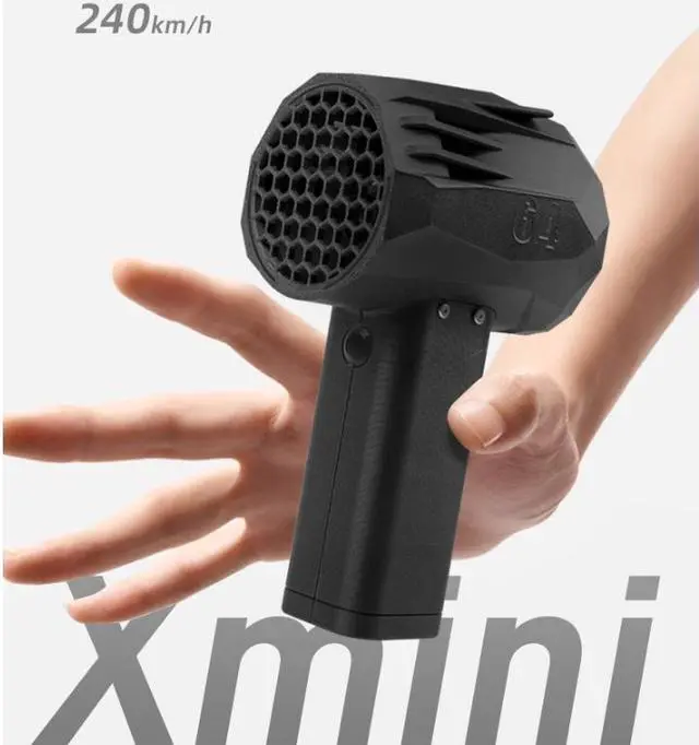 Alt view image 2 of 5 - MINI X64 Portable Turbo Fan High-Speed Brushless Motor Handheld Air Duster 20W Fast Charging Mini Blower Fan