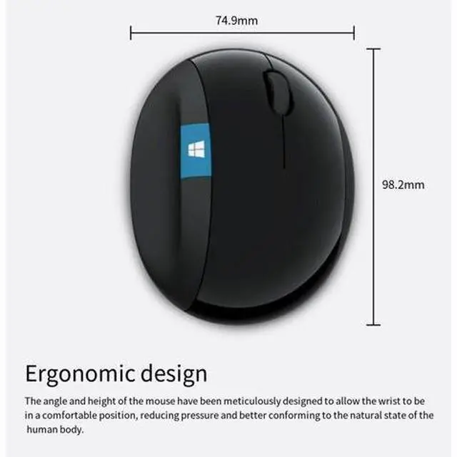 Alt view image 5 of 6 - Microsoft MAIN-35956 Sculpt Ergonomic Mouse (L6V-00001)