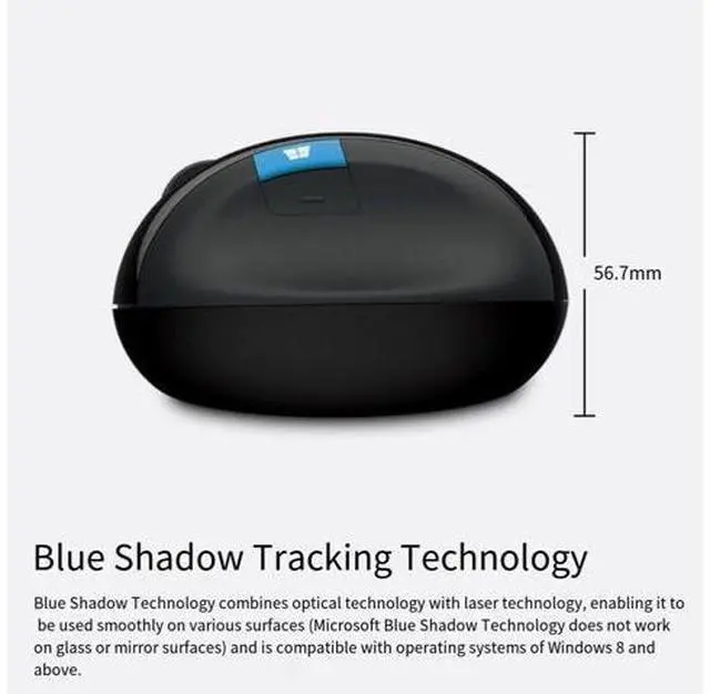 Alt view image 3 of 6 - Microsoft MAIN-35956 Sculpt Ergonomic Mouse (L6V-00001)