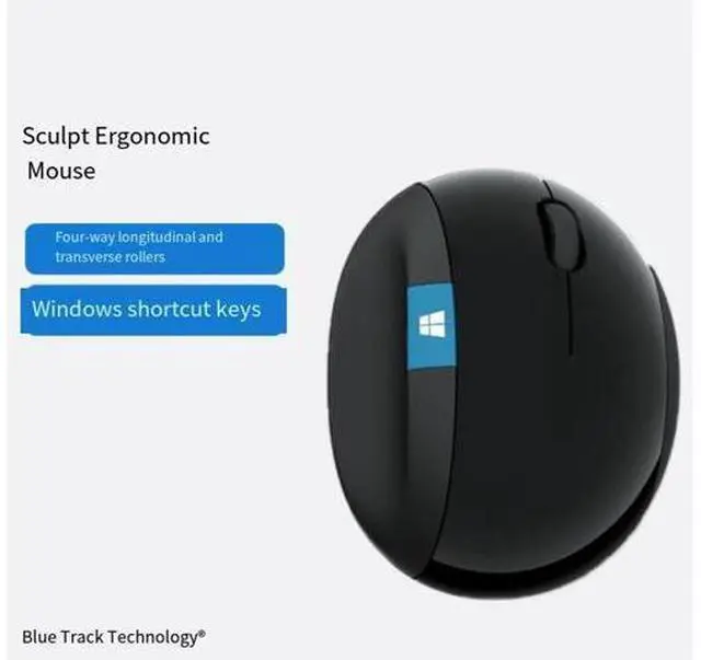 Alt view image 4 of 6 - Microsoft MAIN-35956 Sculpt Ergonomic Mouse (L6V-00001)