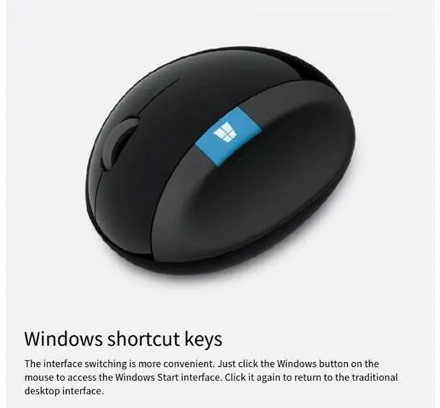 Alt view image 2 of 6 - Microsoft MAIN-35956 Sculpt Ergonomic Mouse (L6V-00001)