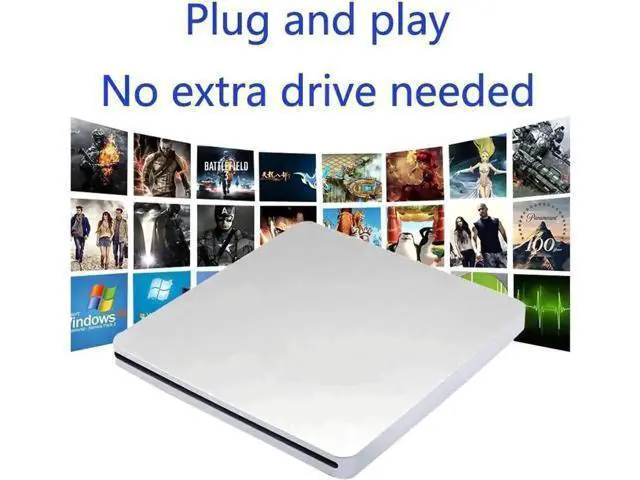 Alt view image 5 of 7 - USB-C Superdrive External DVD/CD Reader and DVD/CD Burner for Apple-MacBook Air/Pro/iMac/Mini/MacBook Pro/ASUS/ASUS/DELL Latitude with USB-C Port Plug and Play(Silver)