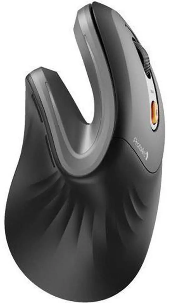 Main image of ProtoArc Ergonomic Vertical Mouse, EM11 NL Rechargeable Wireless Mouse Bluetooth, Ergo Mice with 3 Multi-Device for PC/Notebook/Laptop, 2.4GHz Optical Mice for Windows, Mac OS, Gray