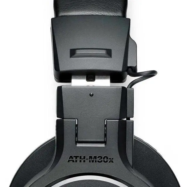 Alt view image 6 of 6 - Audio-Technica ATH-M30x Closed-Back Headphones, Foldable Over-Ear Wired Studio Headphones, Professional Reference Headphones for Recording Mixing & Music Production