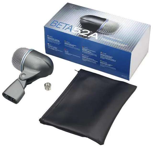 Alt view image 2 of 5 - BETA 52A Dynamic Microphone, Supercardioid Kick Drum & Bass Instrument Microphone, Wired XLR Professional Mic for Live Sound Studio Recording & Stage Performance