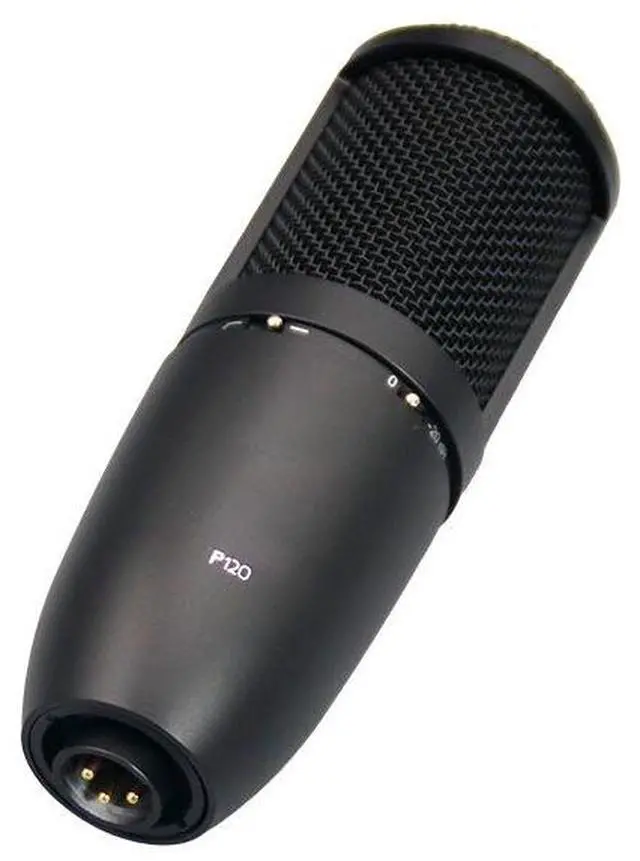 Alt view image 5 of 5 - P120 Large-Diaphragm Condenser Microphone Cardioid, XLR, Low-Noise, for Audiobook/Streaming/Vocal Recording/Podcast
