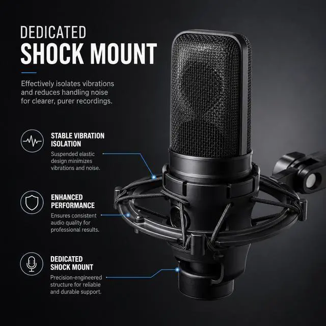 Alt view image 3 of 7 - AT4040 Condenser Microphone + USB Audio Interface Bundle for Audiobook Narration, Voiceover, Podcast & Home Studio Recording, 48V Phantom Power, Low-Noise Preamp, XLR