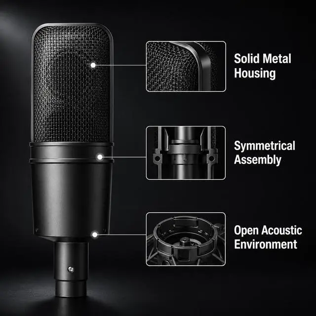 Alt view image 6 of 7 - AT4040 Condenser Microphone + USB Audio Interface Bundle for Audiobook Narration, Voiceover, Podcast & Home Studio Recording, 48V Phantom Power, Low-Noise Preamp, XLR