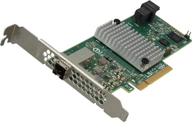Alt view image 6 of 7 - LSI 9300-4i4e PCI-Express 3.0 SATA / SAS 4-Port Int, 4-Port Ext SAS3 12Gb/s HBA - Single--Avago Technologies