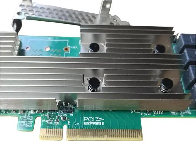 Alt view image 2 of 4 - SAS9305-16i LSI 9305-16i SATA SAS 12Gbs RAID Controller Host Bus Adapter PCIe 3.0 x8 IT-Mode 05-25703-00 HBA (9305-16I)