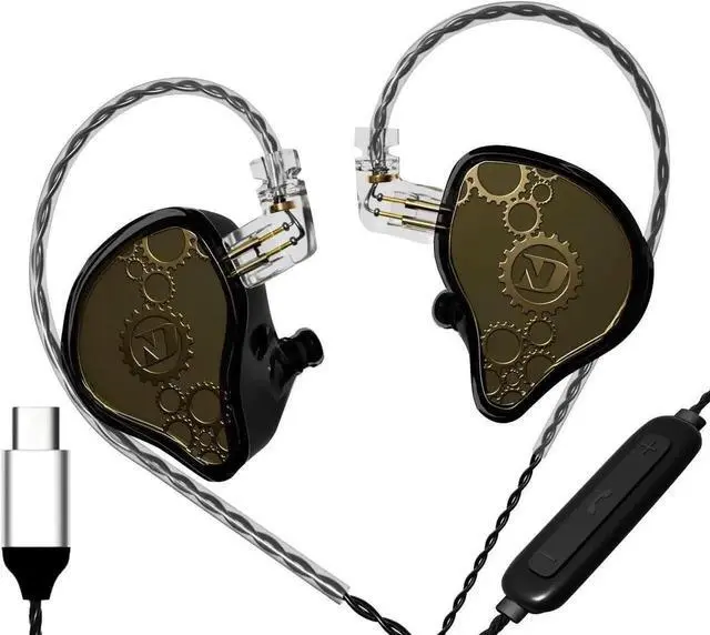 Main image of Aomoproing ND IEM,in Ear Monitor Earphones, High Performance Dynamic Headphones,iems for Gaming,Wired Earbuds with Microphone BlackType C with mic