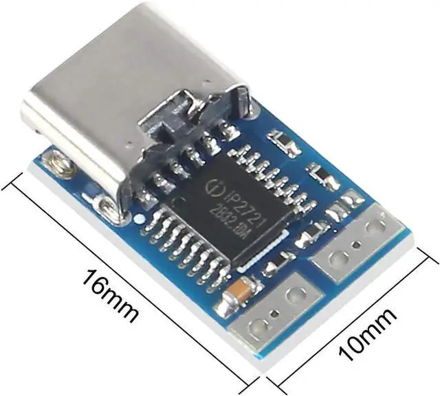 Alt view image 3 of 7 - 10 Pack Type-C PD Decoy Module,USB-C PD 12V DC Fixed Voltage Power Trigger Module 5A Type-C Female Input