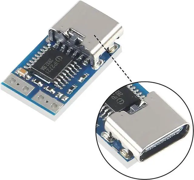 Alt view image 2 of 6 - 10pcs USB-C PD 9V DC Fixed Voltage Power Trigger Module 5A Type-C Female Input