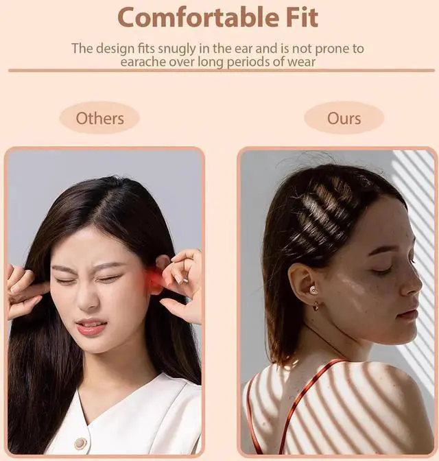 Alt view image 7 of 7 - Invisible Earbuds Micro Hidden Ear Buds Headphones Invisible Earphones Mini Wireless Hidden Headphones For Small Ears Smallest Invisible Hidden Earbud For Work Small Tiny Smallest Invisible Earbuds
