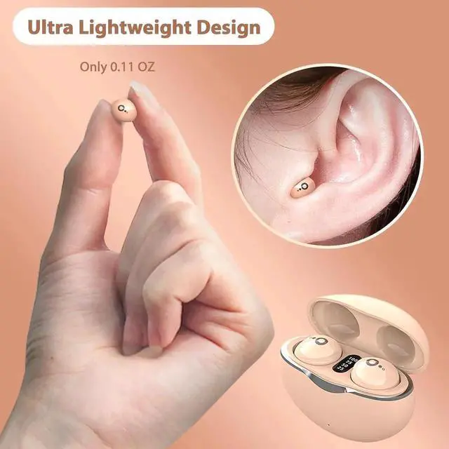 Alt view image 4 of 7 - Invisible Earbuds Micro Hidden Ear Buds Headphones Invisible Earphones Mini Wireless Hidden Headphones For Small Ears Smallest Invisible Hidden Earbud For Work Small Tiny Smallest Invisible Earbuds